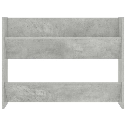 vidaXL Wall Shoe Cabinet Concrete Grey 80x18x60 cm Engineered Wood