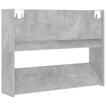 vidaXL Wall Shoe Cabinet Concrete Grey 80x18x60 cm Engineered Wood