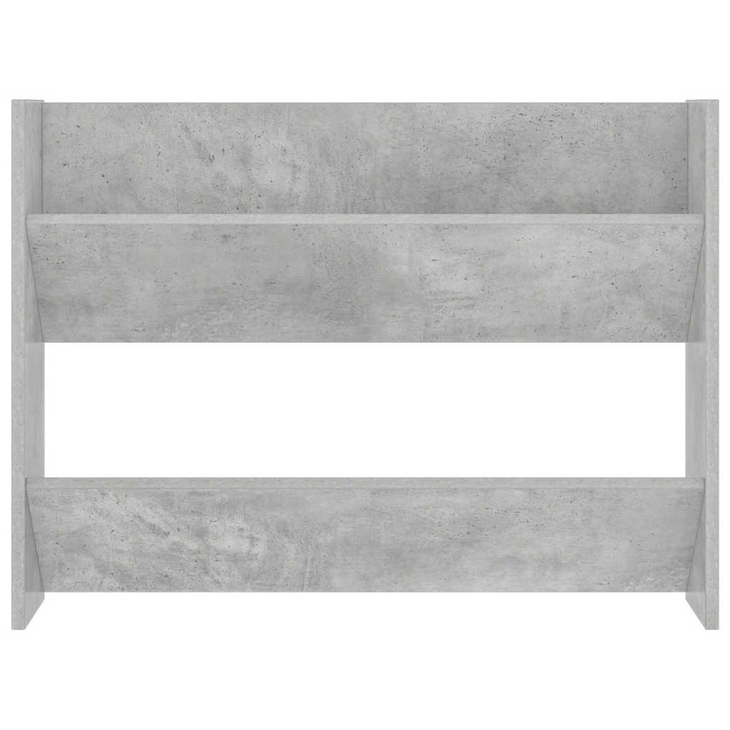 vidaXL Wall Shoe Cabinets 2 pcs Concrete Grey 80x18x60 cm Engineered Wood