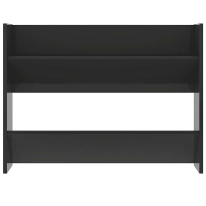 vidaXL Wall Shoe Cabinet High Gloss Black 80x18x60 cm Engineered Wood
