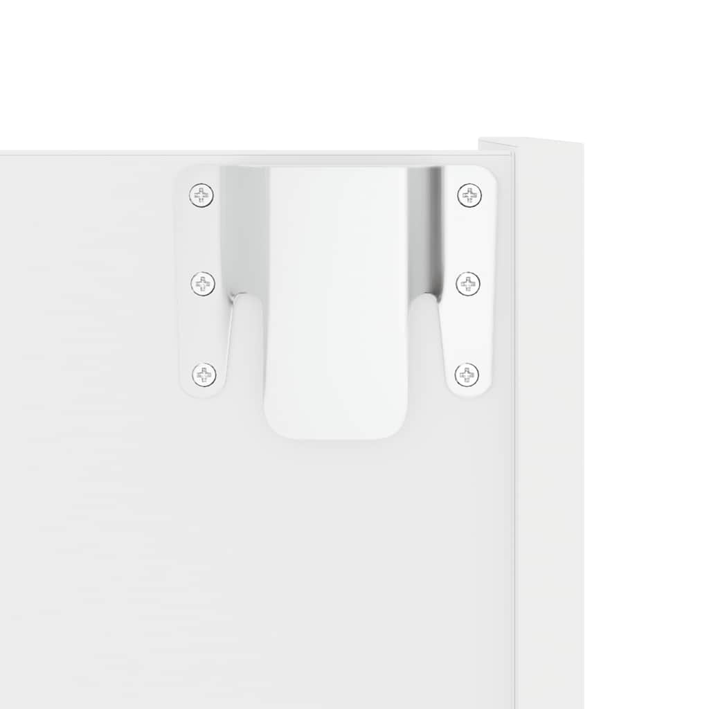vidaXL Wall Shoe Cabinet White 60x18x90 cm Engineered Wood