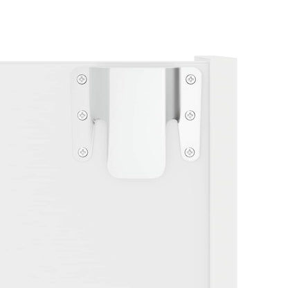 vidaXL Wall Shoe Cabinet White 60x18x90 cm Engineered Wood