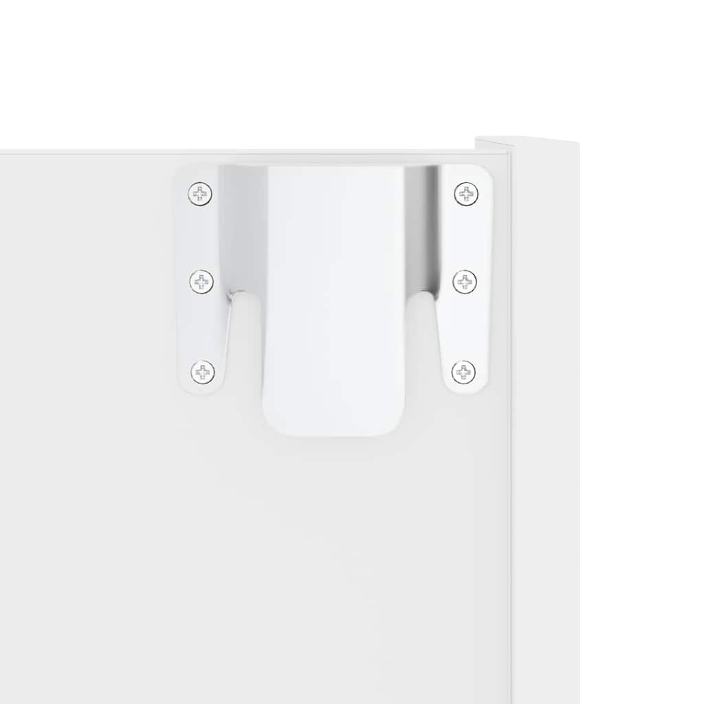 vidaXL Wall Shoe Cabinets 2 pcs  White 60x18x90 cm Engineered Wood