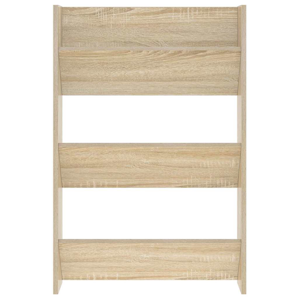vidaXL Wall Shoe Cabinets 2 pcs  Sonoma Oak 60x18x90 cm Engineered Wood