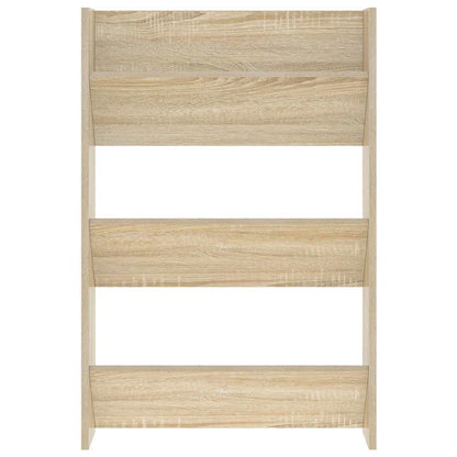 vidaXL Wall Shoe Cabinets 2 pcs  Sonoma Oak 60x18x90 cm Engineered Wood
