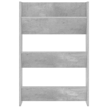 vidaXL Wall Shoe Cabinet Concrete Grey 60x18x90 cm Engineered Wood