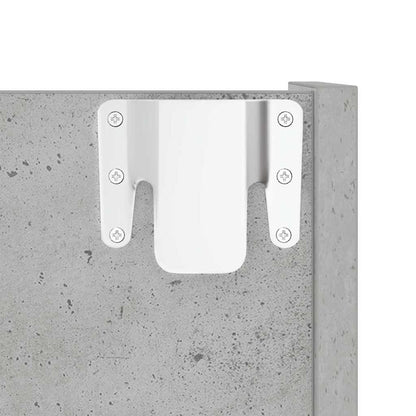 vidaXL Wall Shoe Cabinets 2 pcs  Concrete Grey 60x18x90 cm Engineered Wood