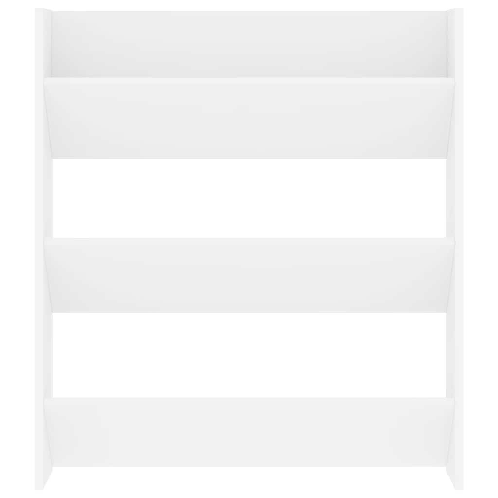 vidaXL Wall Shoe Cabinet White 80x18x90 cm Engineered Wood