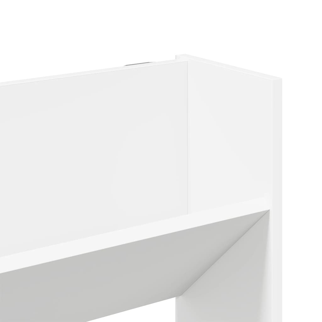 vidaXL Wall Shoe Cabinets 2 pcs  White 80x18x90 cm Engineered Wood