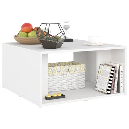 vidaXL Coffee Tables 4 pcs White 33x33x33 cm Engineered Wood