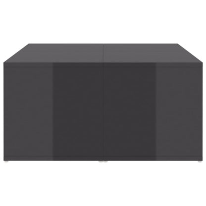 vidaXL Coffee Tables 4 pcs High Gloss Grey 33x33x33 cm Engineered Wood