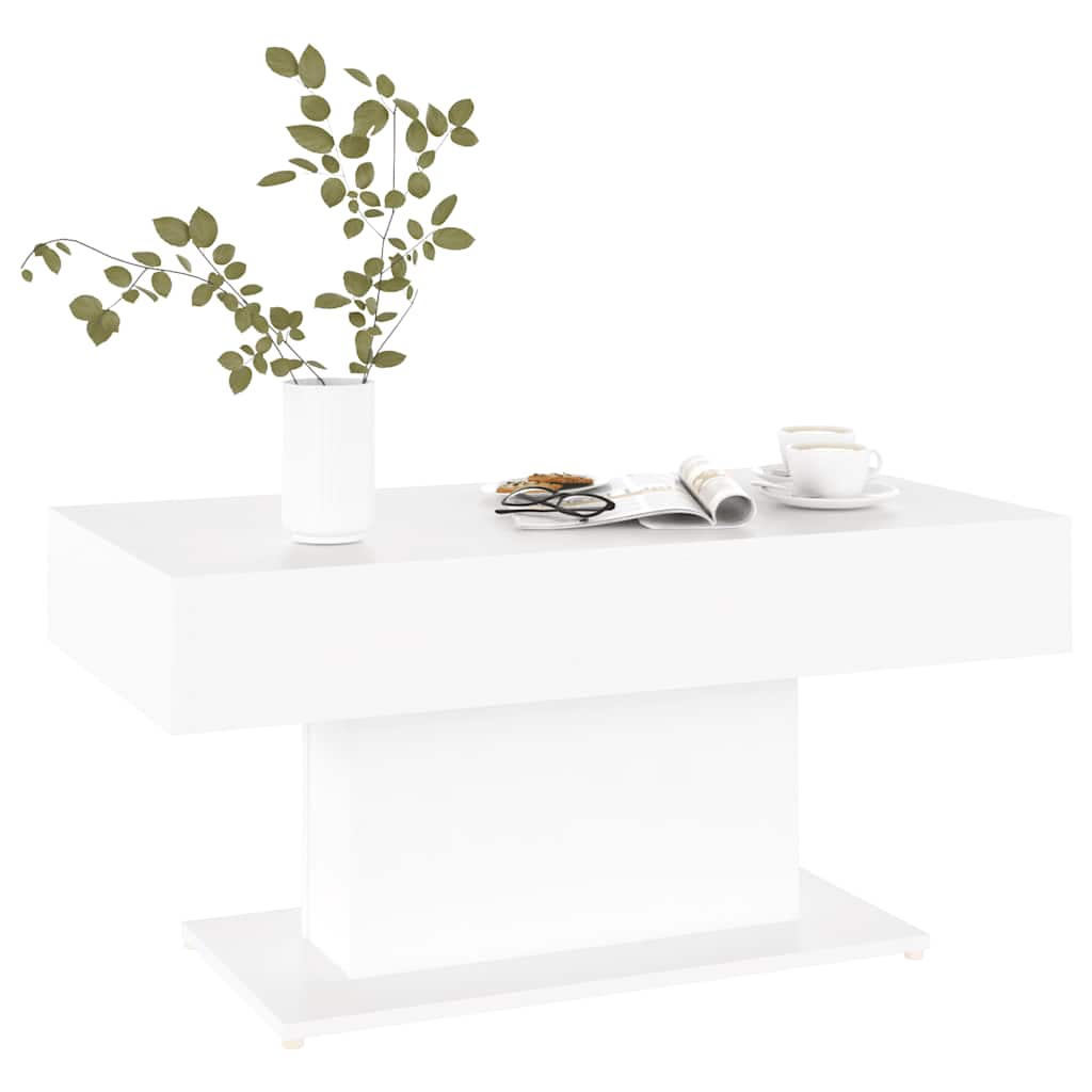 vidaXL Coffee Table | White | Engineered Wood | Medium | Durable | Coffee Table