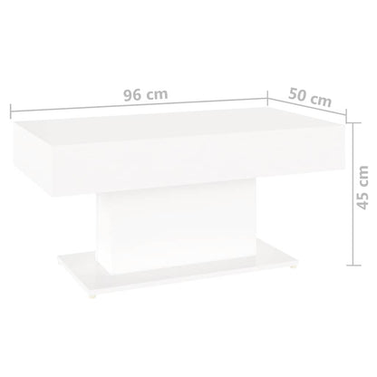 vidaXL Coffee Table | White | Engineered Wood | Medium | Durable | Coffee Table