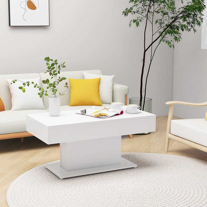 vidaXL Coffee Table | White | Engineered Wood | Medium | Durable | Coffee Table
