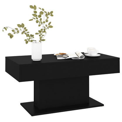 vidaXL Coffee Table | Black | Engineered wood | Medium | Durable | Coffee Table