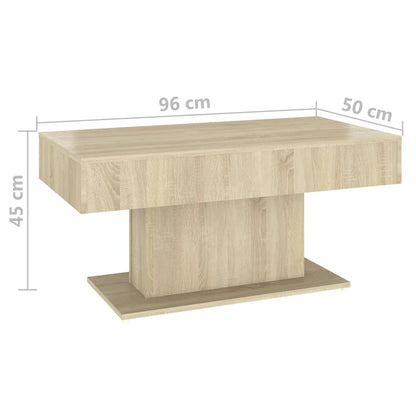vidaXL Coffee Table | Sonoma Oak | Engineered Wood | Medium | Durable