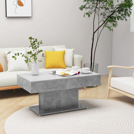 vidaXL Coffee Table | Concrete Grey | Engineered Wood | Medium | Durable