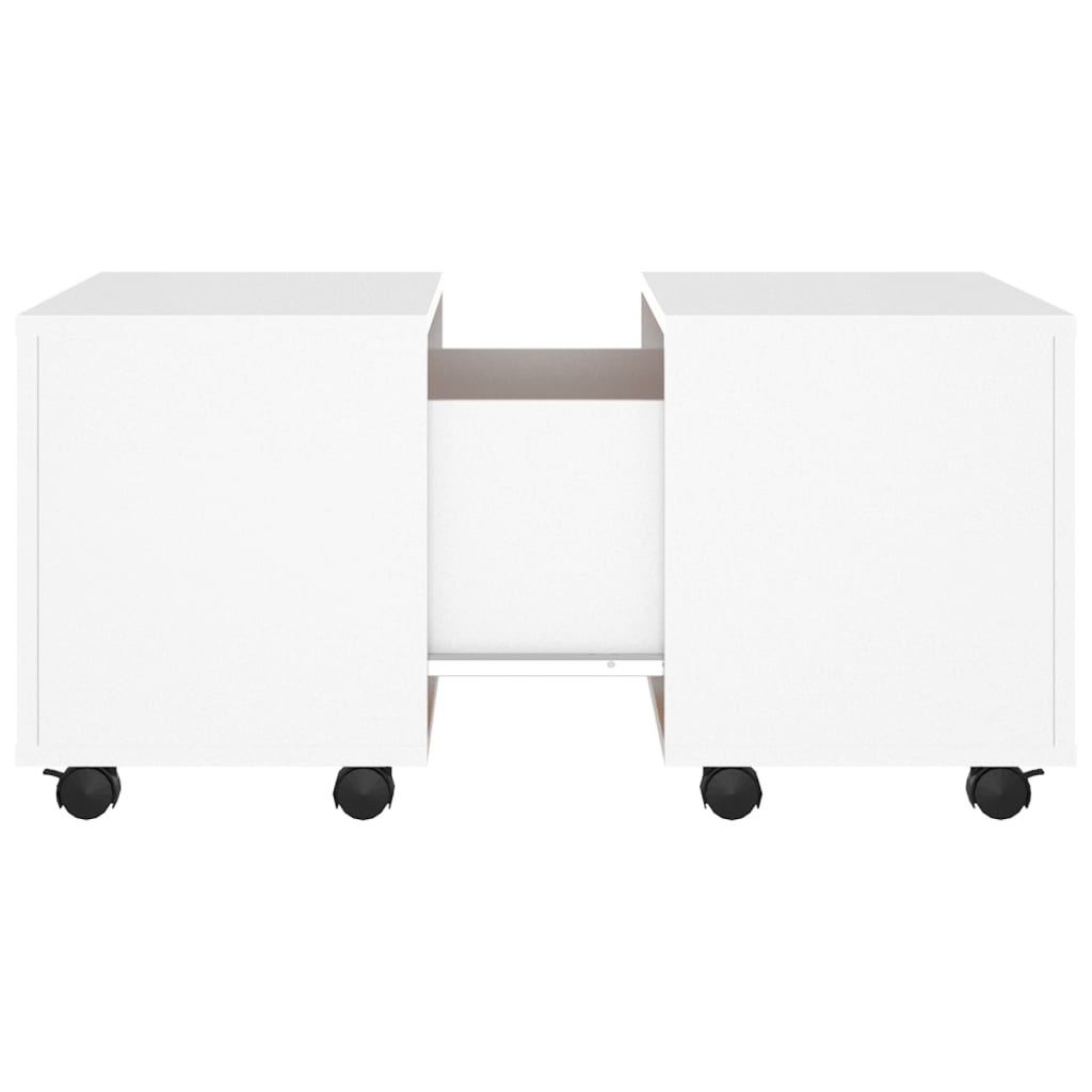 vidaXL Coffee Table White 60x60x38 cm Engineered Wood
