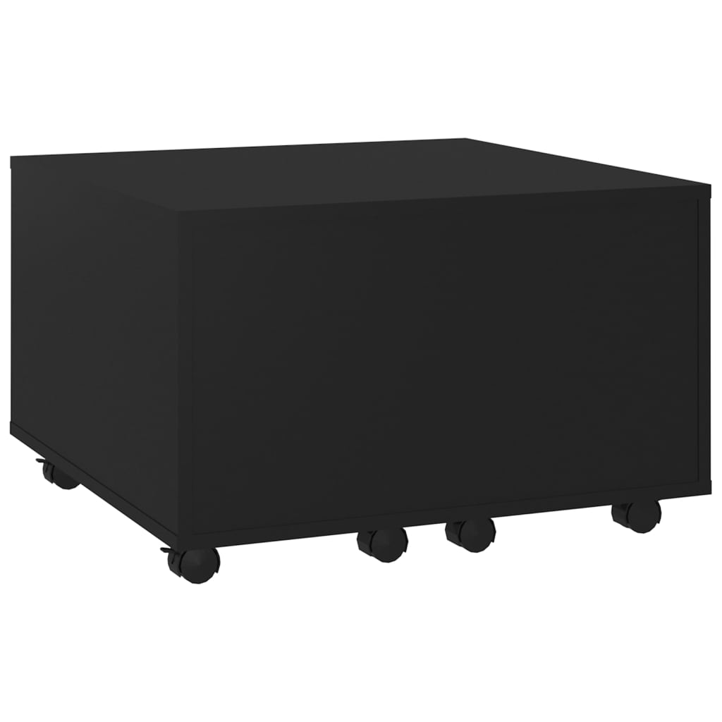 vidaXL Coffee Table | Black | Engineered wood | Small | Extendable