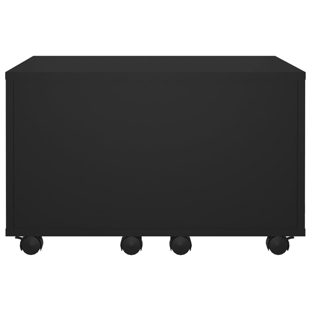 vidaXL Coffee Table | Black | Engineered wood | Small | Extendable