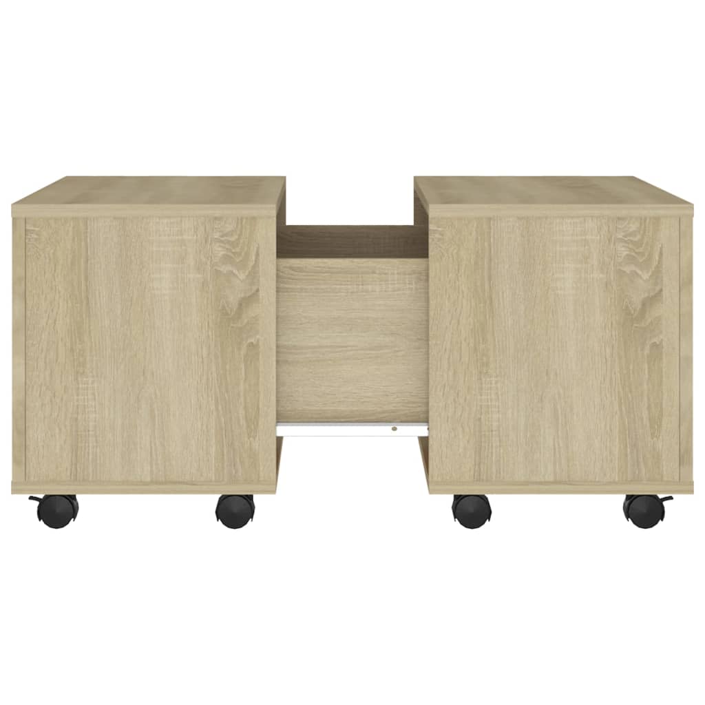 vidaXL Coffee Table Sonoma Oak 60x60x38 cm Engineered Wood