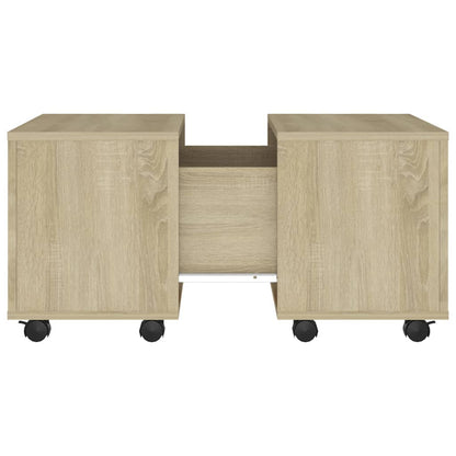 vidaXL Coffee Table Sonoma Oak 60x60x38 cm Engineered Wood
