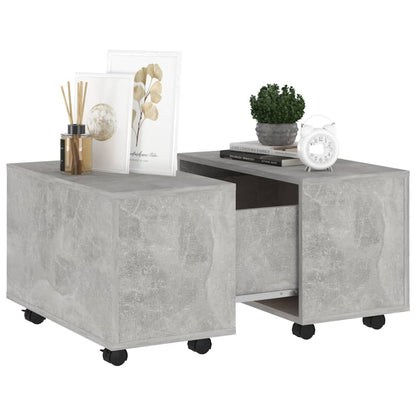 vidaXL Coffee Table Concrete Grey 60x60x38 cm Engineered Wood
