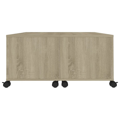 vidaXL Coffee Table Sonoma Oak 75x75x38 cm Engineered Wood