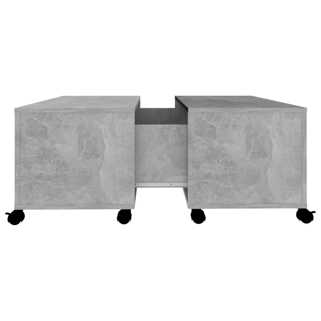 vidaXL Coffee Table | Concrete Grey | Engineered Wood | Medium |  Extendable