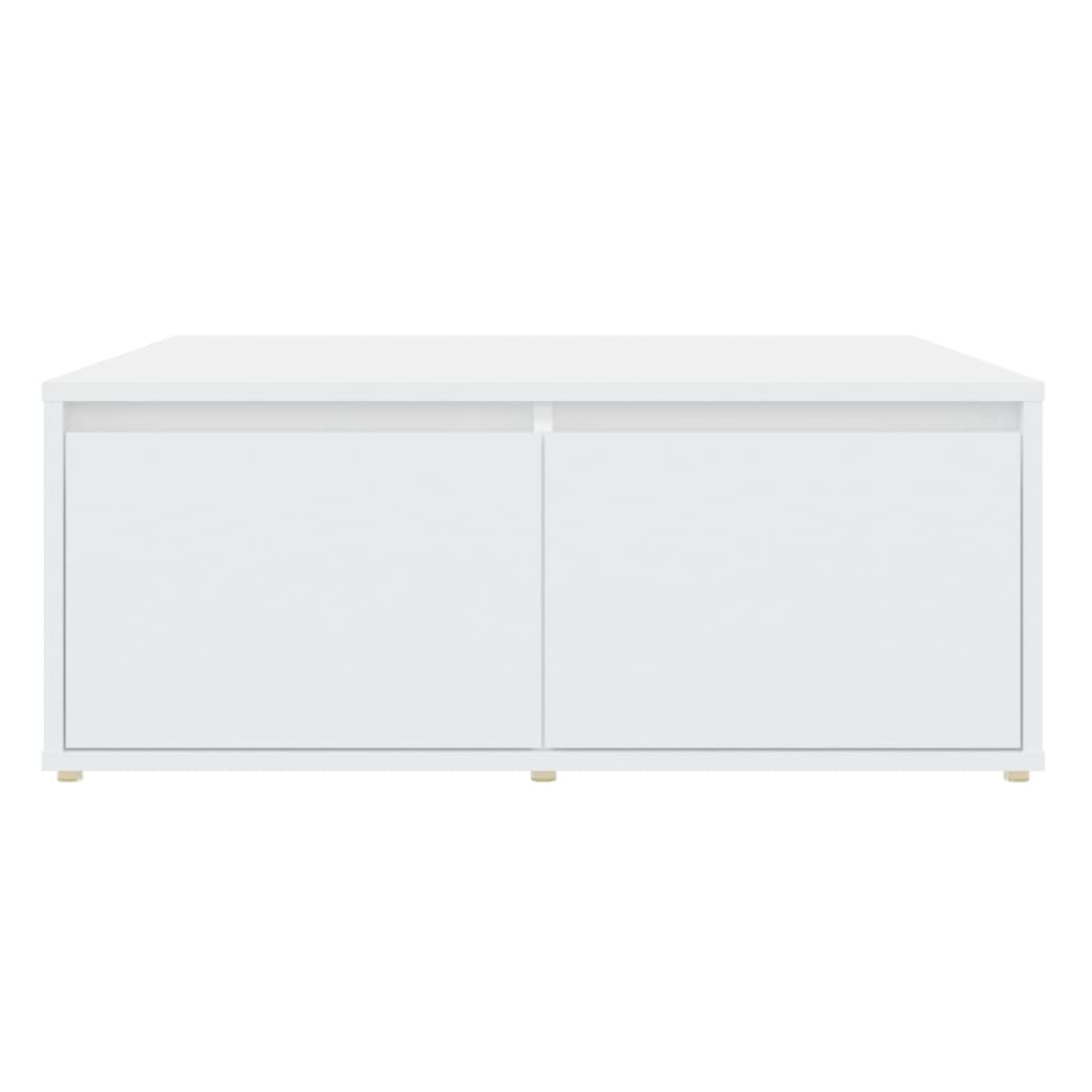 vidaXL Coffee Table White 80x80x31 cm Engineered Wood