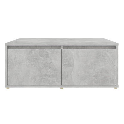 vidaXL Coffee Table | Concrete grey | Engineered wood | 80cm x 80cm