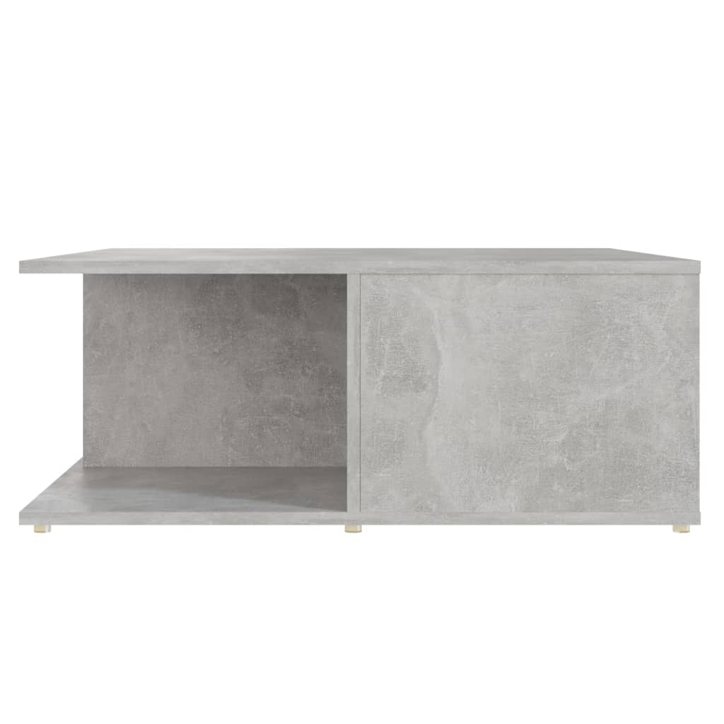 vidaXL Coffee Table | Concrete grey | Engineered wood | 80cm x 80cm