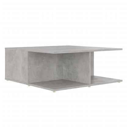 vidaXL Coffee Table | Concrete grey | Engineered wood | 80cm x 80cm