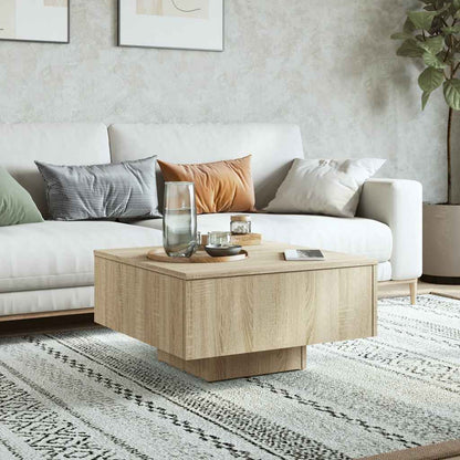 vidaXL Coffee Table Sonoma Oak 60x60x31.5 cm Engineered Wood