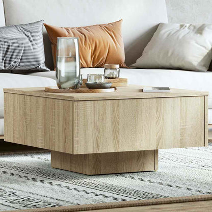 806888 vidaXL Coffee Table Sonoma Oak 60x60x31,5 cm Engineered Wood