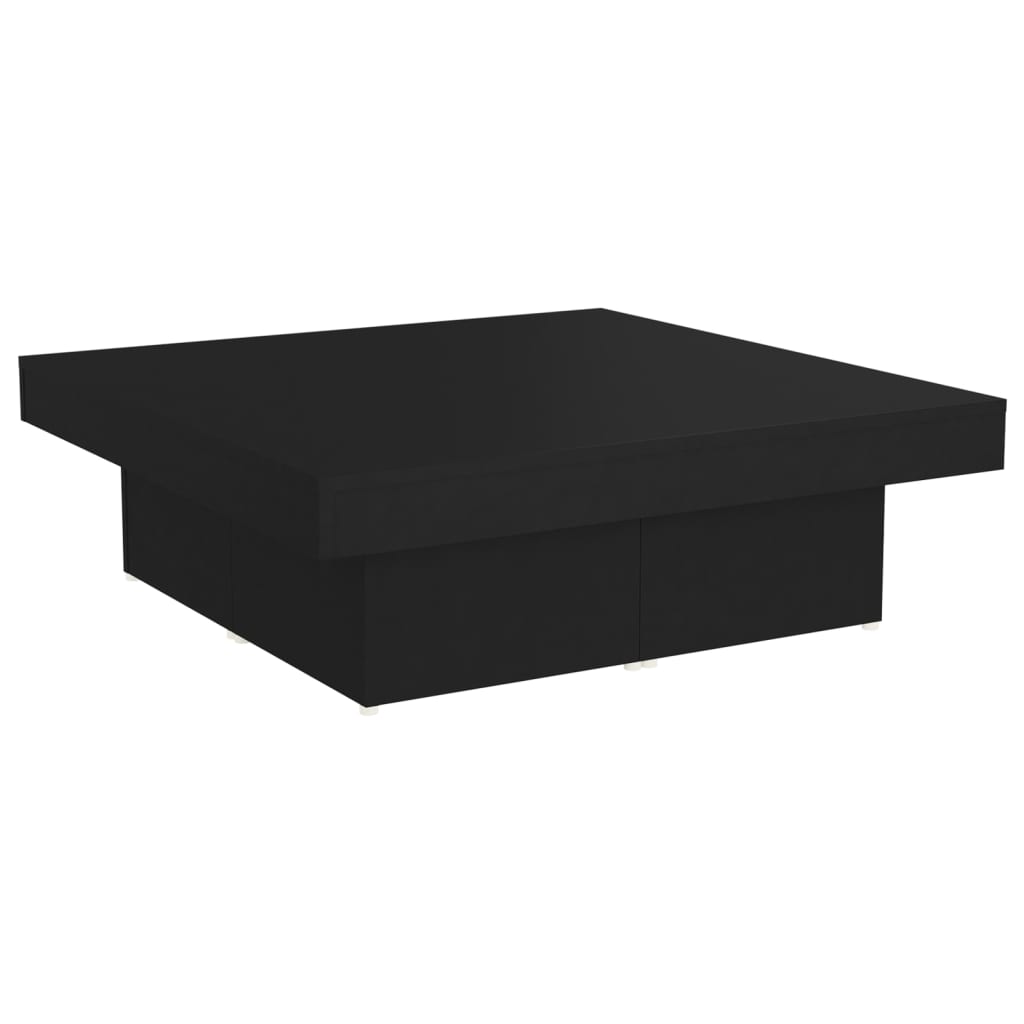 vidaXL Coffee Table | Black | Engineered wood | Medium | Modern | Coffee Table