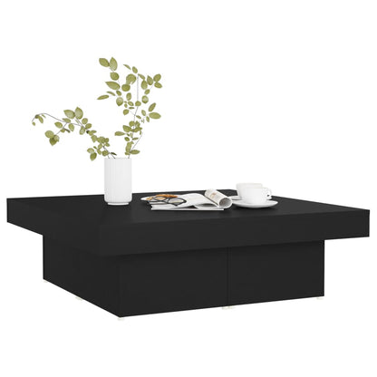 vidaXL Coffee Table | Black | Engineered wood | Medium | Modern | Coffee Table