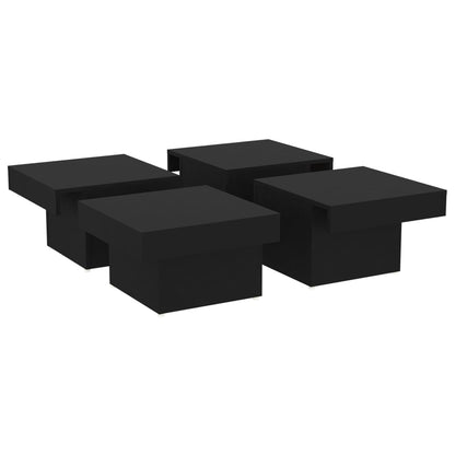 vidaXL Coffee Table | Black | Engineered wood | Medium | Modern | Coffee Table