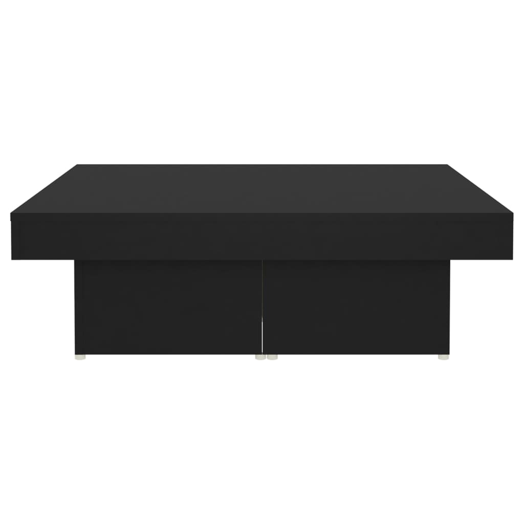 vidaXL Coffee Table | Black | Engineered wood | Medium | Modern | Coffee Table