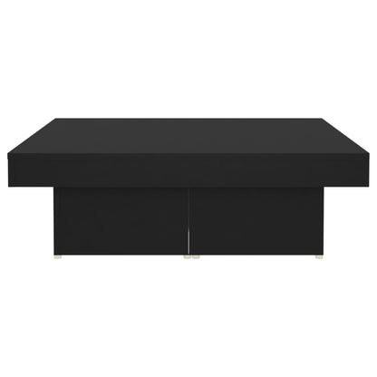 vidaXL Coffee Table | Black | Engineered wood | Medium | Modern | Coffee Table