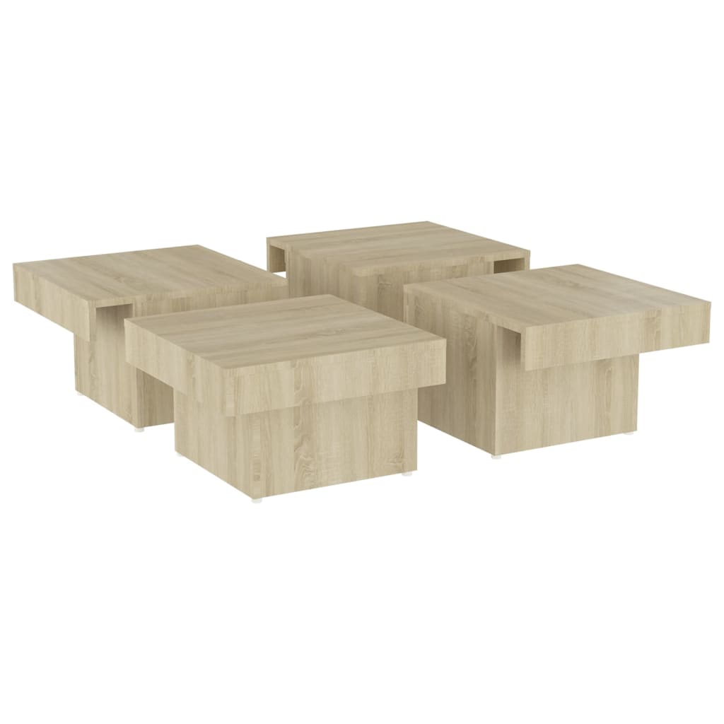 vidaXL Coffee Table Sonoma Oak 90x90x28 cm Engineered Wood