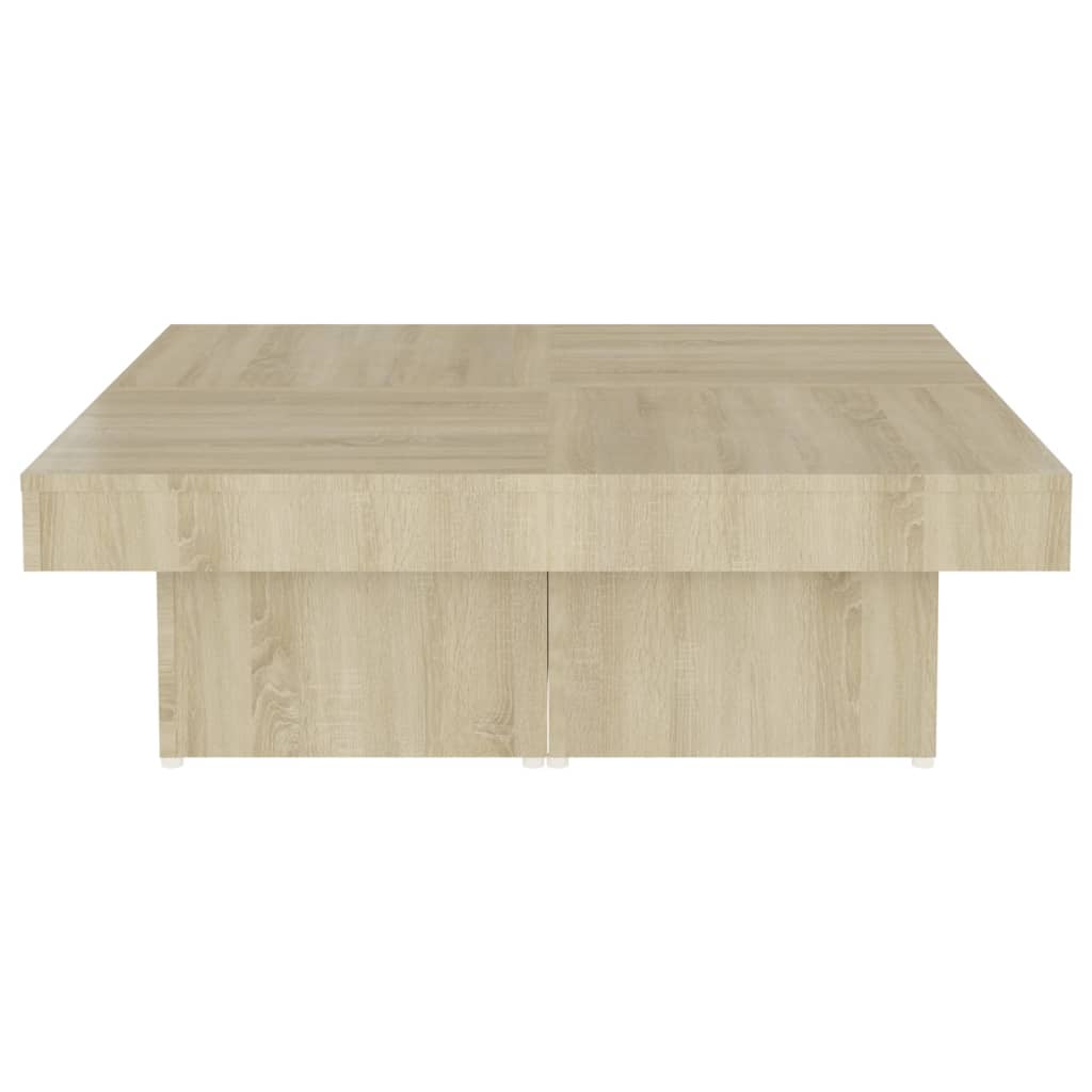 vidaXL Coffee Table Sonoma Oak 90x90x28 cm Engineered Wood
