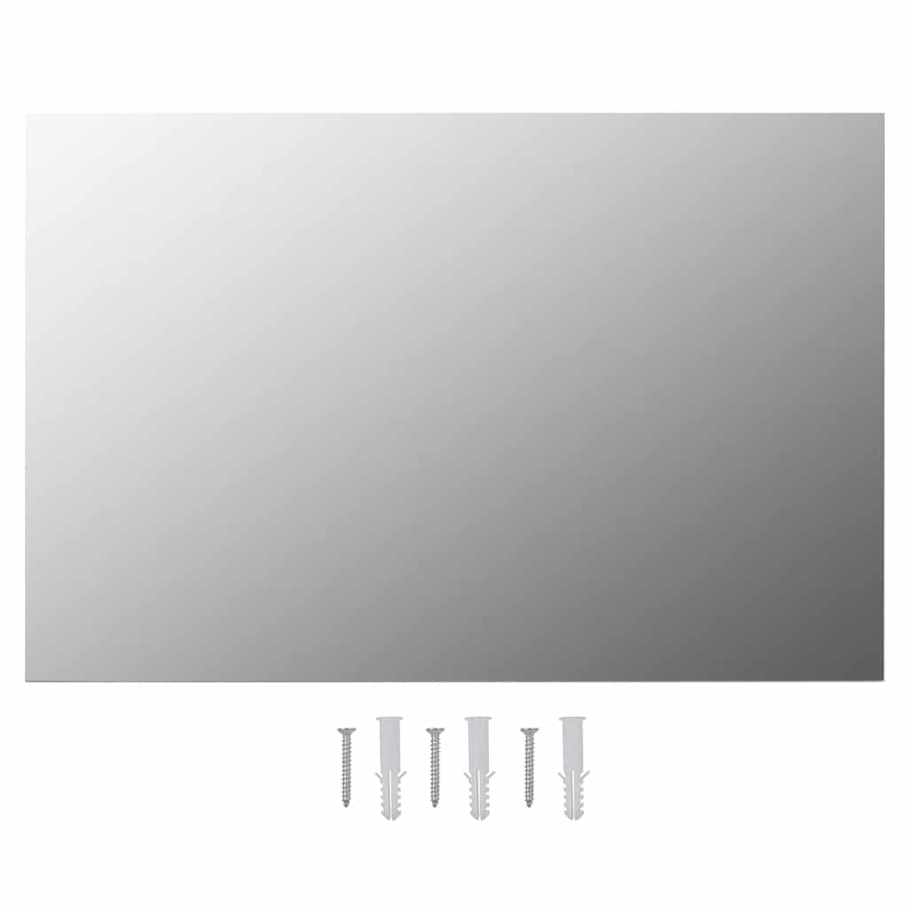 vidaXL Wall Mirror with LED Lights Rectangular Glass
