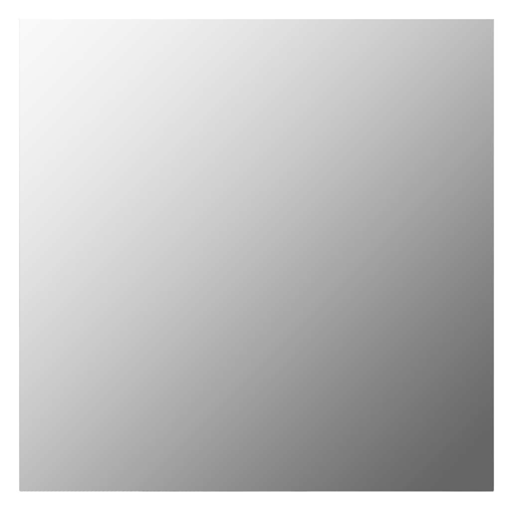 vidaXL Wall Mirror With Led Light | Silver | Glass, Plastic | Medium