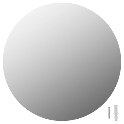 vidaXL Wall Mirror With Led Light | Silver | Glass, plastic | Medium