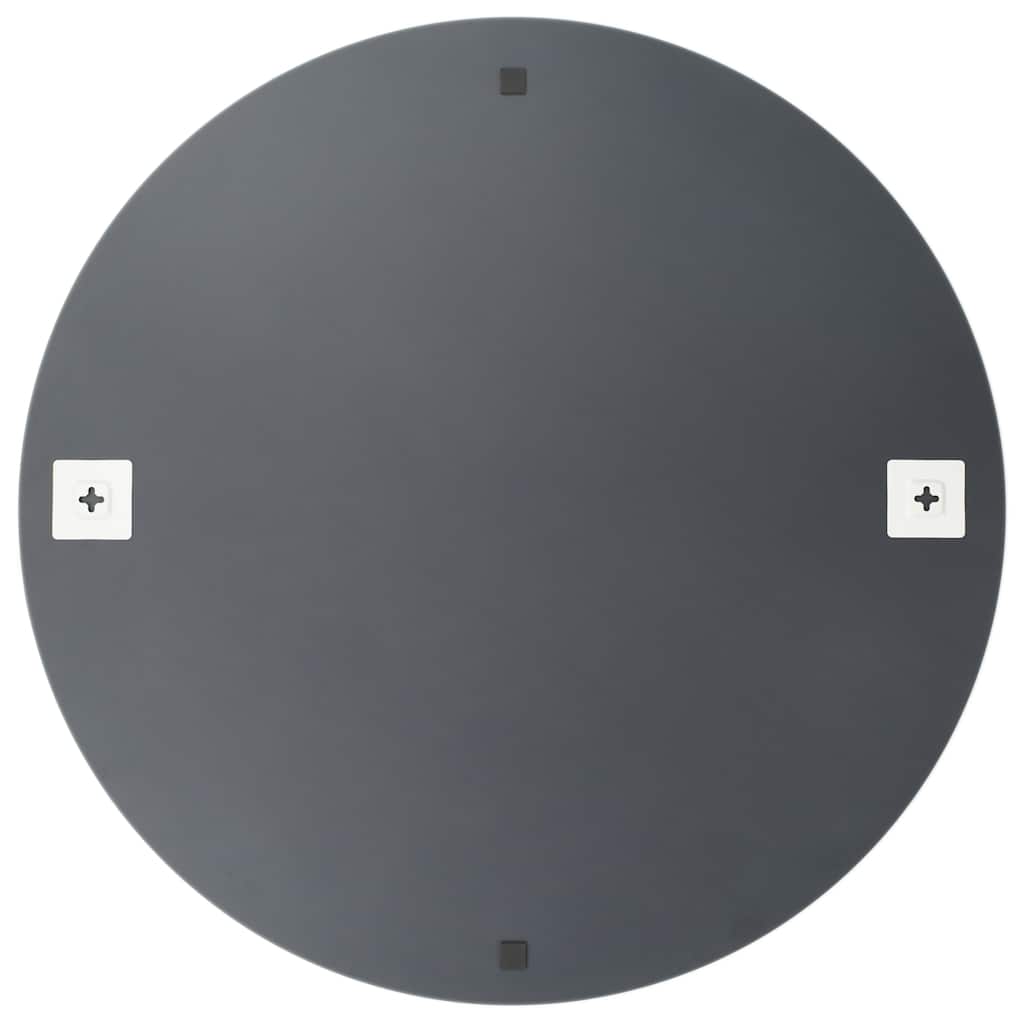 vidaXL Wall Mirror with LED Lights Round Glass