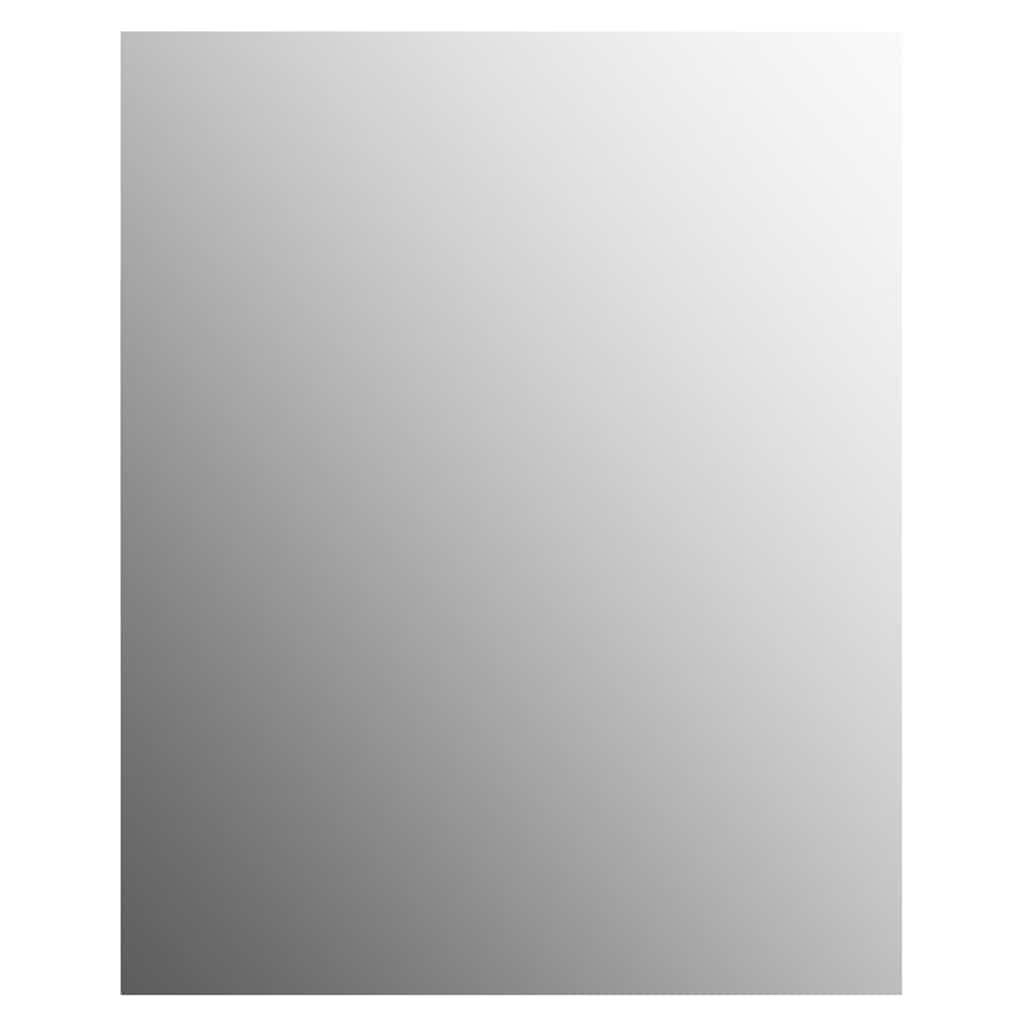 vidaXL Wall Frameless Mirror with LED Lights Rectangular Glass