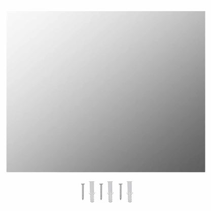 vidaXL Wall Frameless Mirror with LED Lights Rectangular Glass