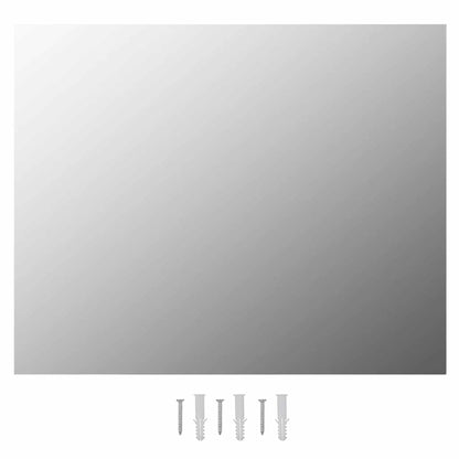 vidaXL Wall Frameless Mirror with LED Lights Rectangular Glass