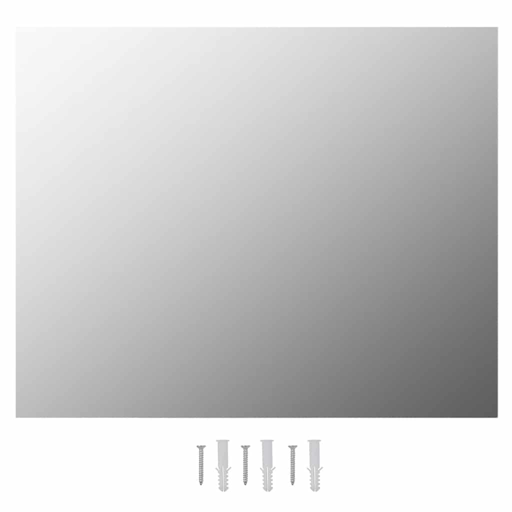 vidaXL Wall Frameless Mirror with LED Lights Rectangular Glass